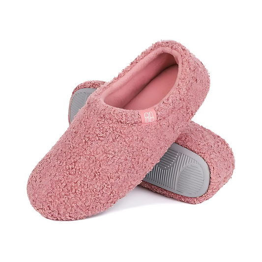 Josslyn Women's Fuzzy Curly Fur Memory Foam Loafer Slippers