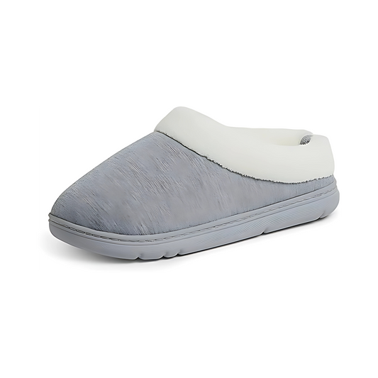 Josslyn  Women's Olive Memory Foam Sweatshirt Clog Slippers